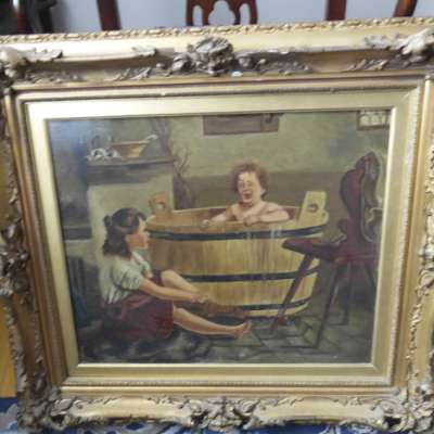 Antique Painting from Hogan's Then and Now